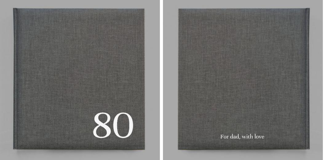 Dry Mount Photo Album - Grey Linen: 30 pages (60 Sides) The Photographer's Toolbox PD Custom Product  The Photographer's Toolbox