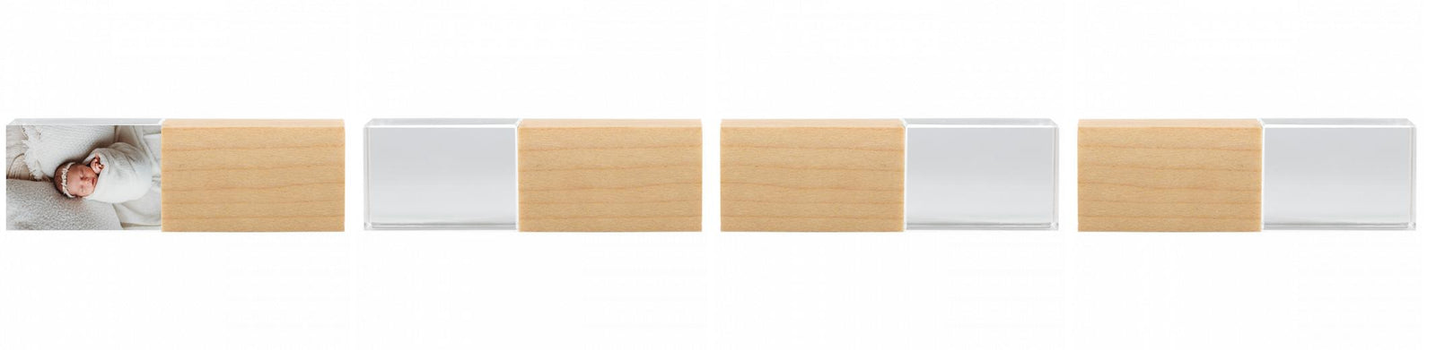 Crystal USB with Maple or Walnut Wood Lid The Photographer's Toolbox PD Custom Product  The Photographer's Toolbox