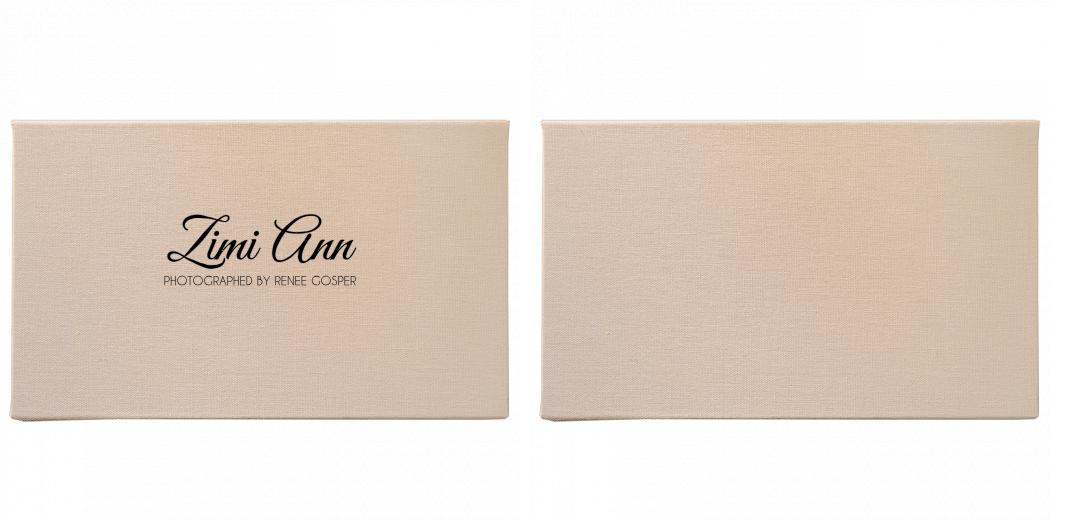 Fabric Print Box With 2 Areas - Can hold 6x4″ & 7x5″ photos. The Photographer's Toolbox PD Custom Product  The Photographer's Toolbox