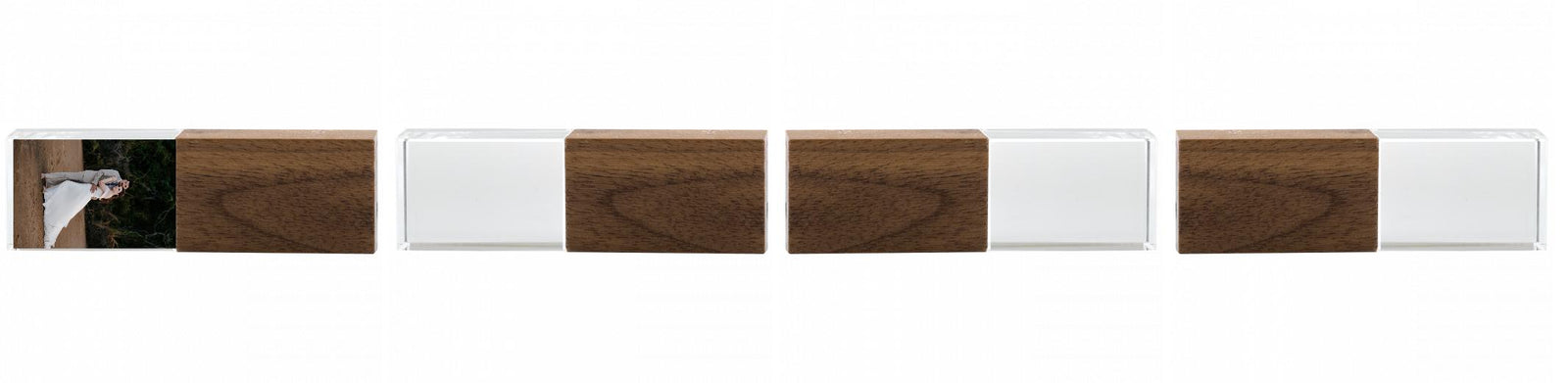 Crystal USB with Maple or Walnut Wood Lid The Photographer's Toolbox PD Custom Product  The Photographer's Toolbox