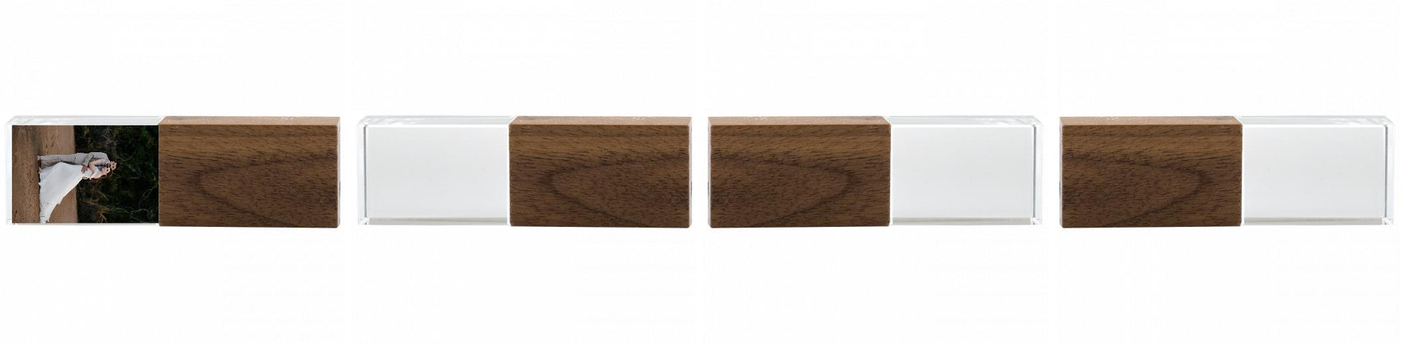 Crystal USB with Maple or Walnut Wood Lid The Photographer's Toolbox PD Custom Product  The Photographer's Toolbox