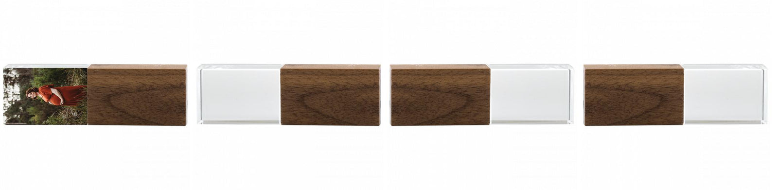 Crystal USB with Maple or Walnut Wood Lid The Photographer's Toolbox PD Custom Product  The Photographer's Toolbox