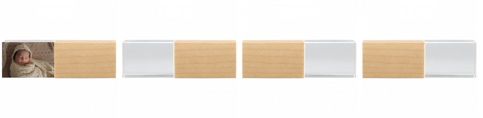 Crystal USB with Maple or Walnut Wood Lid The Photographer's Toolbox PD Custom Product  The Photographer's Toolbox