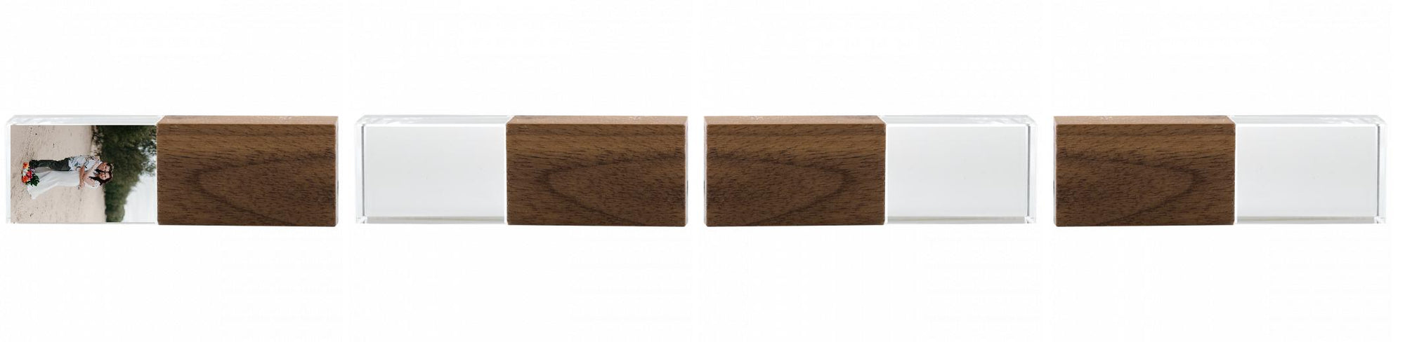 Crystal USB with Maple or Walnut Wood Lid The Photographer's Toolbox PD Custom Product  The Photographer's Toolbox