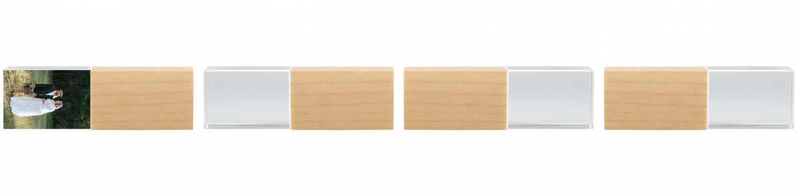 Crystal USB with Maple or Walnut Wood Lid The Photographer's Toolbox PD Custom Product  The Photographer's Toolbox