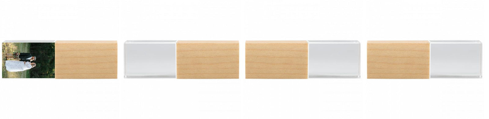 Crystal USB with Maple or Walnut Wood Lid The Photographer's Toolbox PD Custom Product  The Photographer's Toolbox