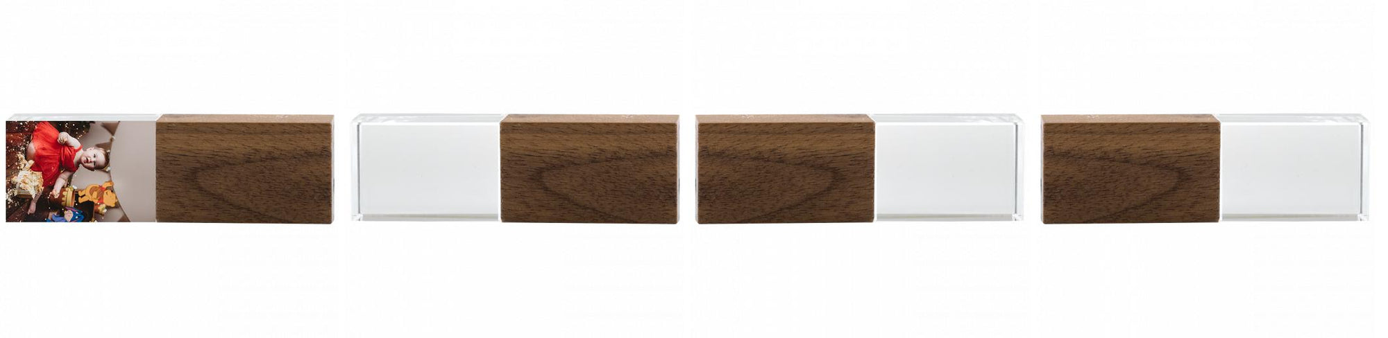 Crystal USB with Maple or Walnut Wood Lid The Photographer's Toolbox PD Custom Product  The Photographer's Toolbox