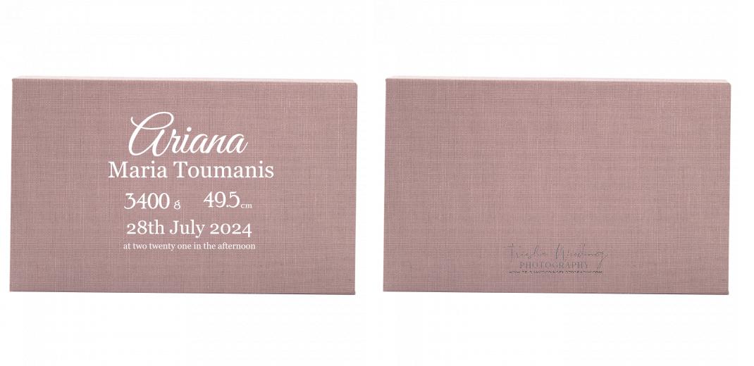 Fabric Print Box With 2 Areas - Can hold 6x4″ & 7x5″ photos. The Photographer's Toolbox PD Custom Product  The Photographer's Toolbox