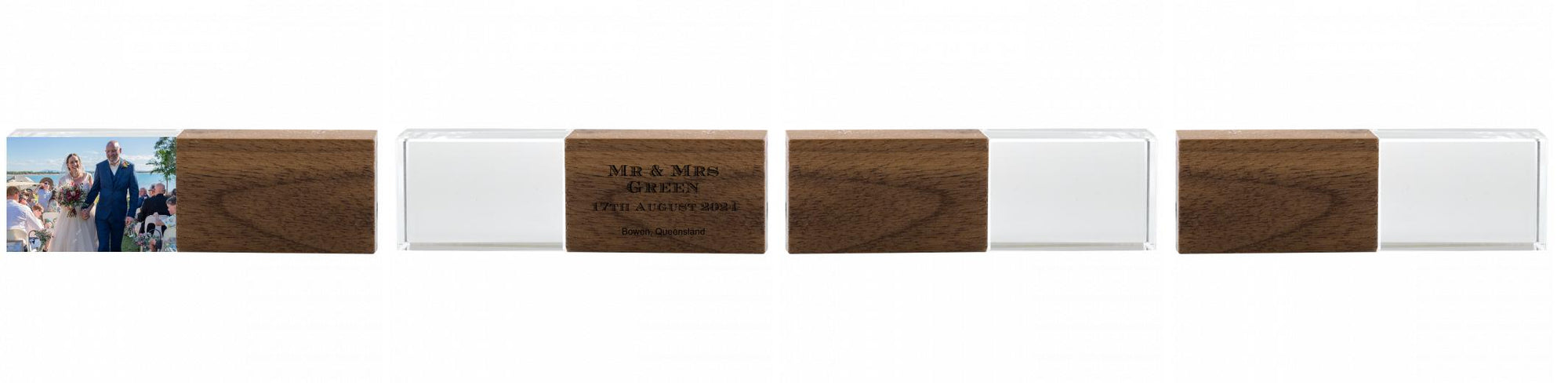 Crystal USB with Maple or Walnut Wood Lid The Photographer's Toolbox PD Custom Product  The Photographer's Toolbox