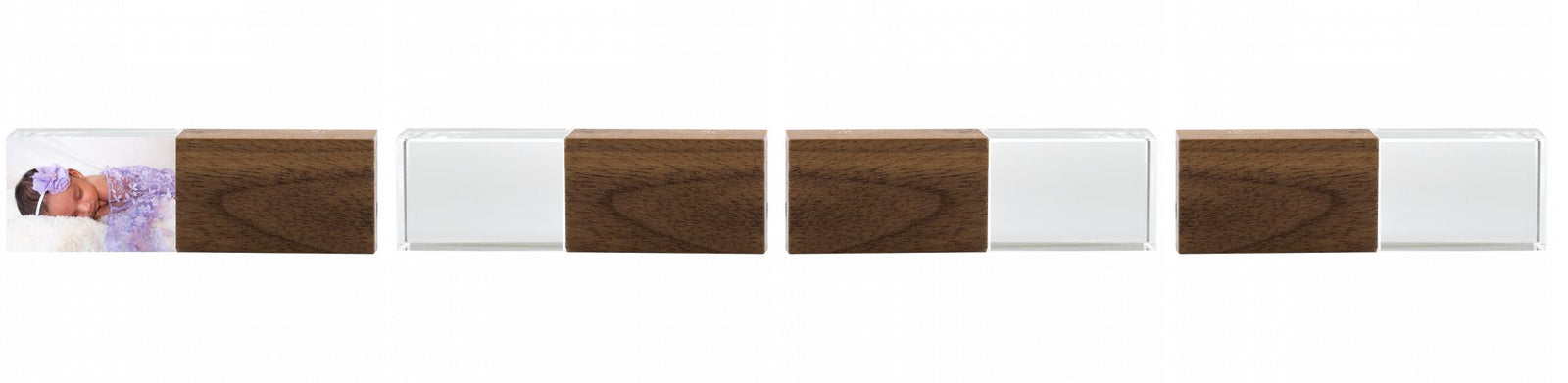 Crystal USB with Maple or Walnut Wood Lid The Photographer's Toolbox PD Custom Product  The Photographer's Toolbox