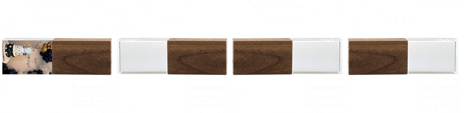 Crystal USB with Maple or Walnut Wood Lid The Photographer's Toolbox PD Custom Product  The Photographer's Toolbox