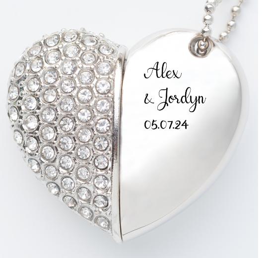 Jewelled Heart USB The Photographer's Toolbox PD Custom Product  The Photographer's Toolbox