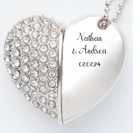 Jewelled Heart USB The Photographer's Toolbox PD Custom Product  The Photographer's Toolbox