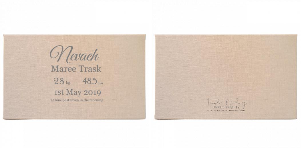 Fabric Print Box With 2 Areas - Can hold 6x4″ & 7x5″ photos. The Photographer's Toolbox PD Custom Product  The Photographer's Toolbox