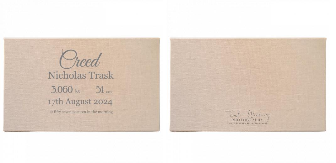 Fabric Print Box With 2 Areas - Can hold 6x4″ & 7x5″ photos. The Photographer's Toolbox PD Custom Product  The Photographer's Toolbox