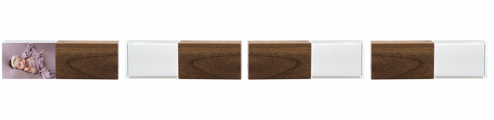 Crystal USB with Maple or Walnut Wood Lid The Photographer's Toolbox PD Custom Product  The Photographer's Toolbox