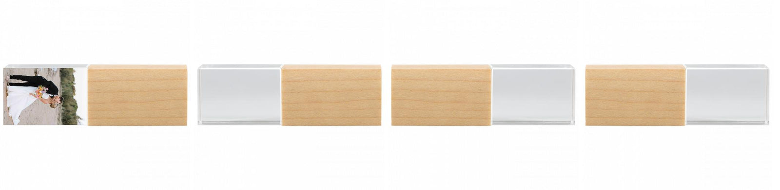 Crystal USB with Maple or Walnut Wood Lid The Photographer's Toolbox PD Custom Product  The Photographer's Toolbox