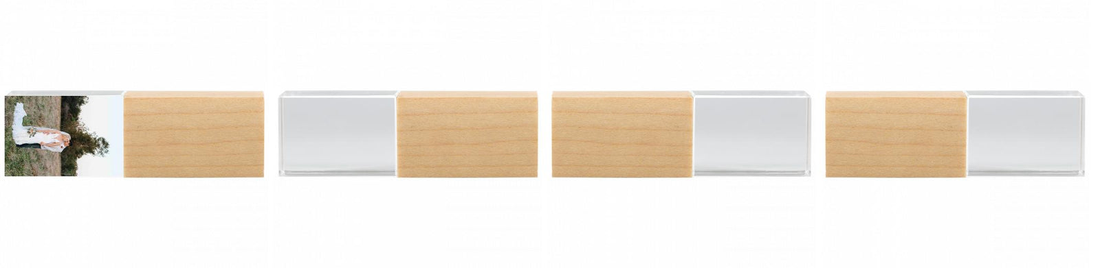 Crystal USB with Maple or Walnut Wood Lid The Photographer's Toolbox PD Custom Product  The Photographer's Toolbox