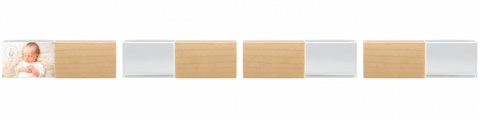 Crystal USB with Maple or Walnut Wood Lid The Photographer's Toolbox PD Custom Product  The Photographer's Toolbox