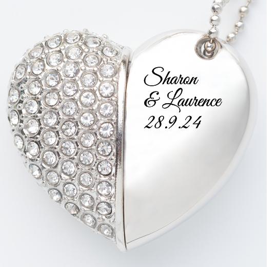 Jewelled Heart USB The Photographer's Toolbox PD Custom Product  The Photographer's Toolbox