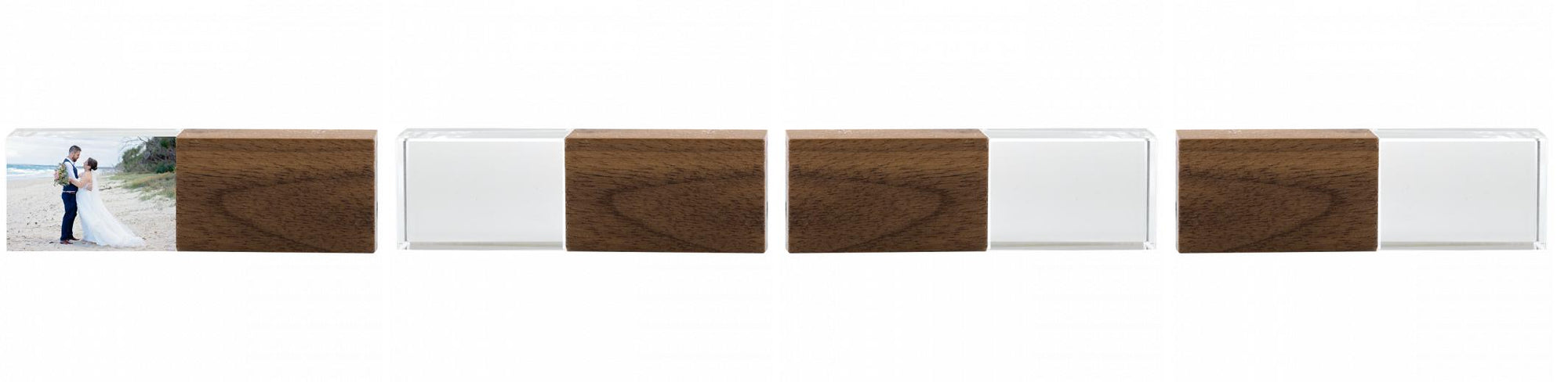 Crystal USB with Maple or Walnut Wood Lid The Photographer's Toolbox PD Custom Product  The Photographer's Toolbox