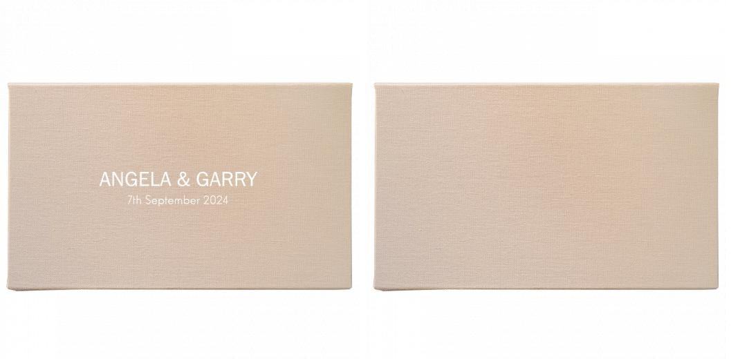 Fabric Print Box With 2 Areas - Can hold 6x4″ & 7x5″ photos. The Photographer's Toolbox PD Custom Product  The Photographer's Toolbox