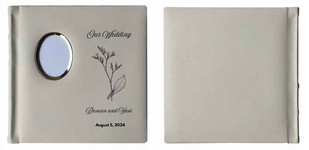 Square Mat IVORY - 24 ″sides″ with Photo Frame on Cover The Photographer's Toolbox PD Custom Product  The Photographer's Toolbox