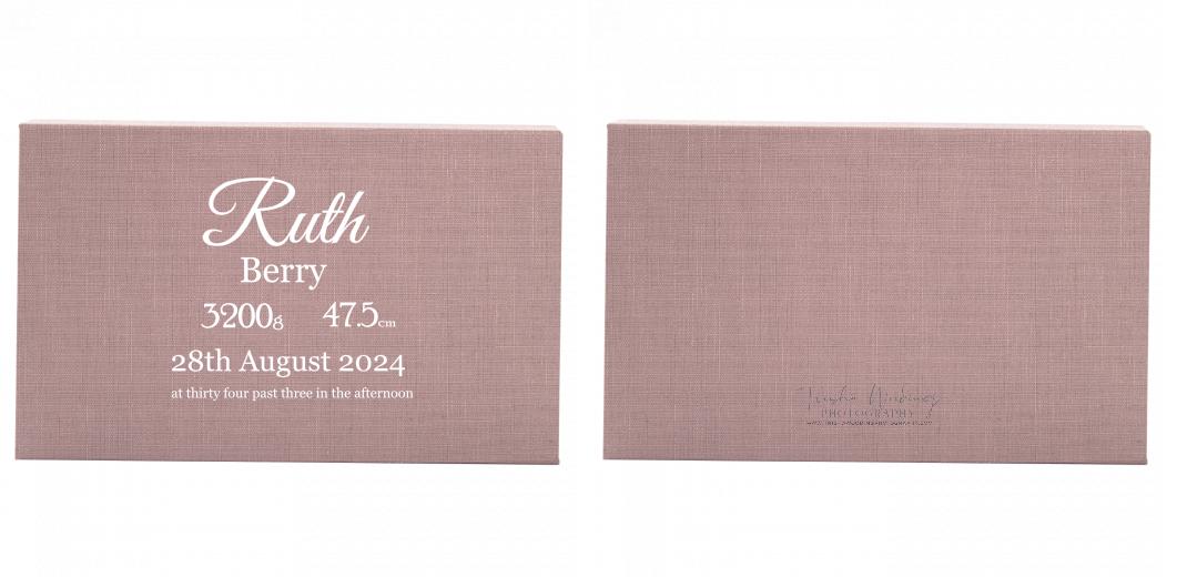 Fabric Print Box With 2 Areas - Can hold 6x4″ & 7x5″ photos. The Photographer's Toolbox PD Custom Product  The Photographer's Toolbox