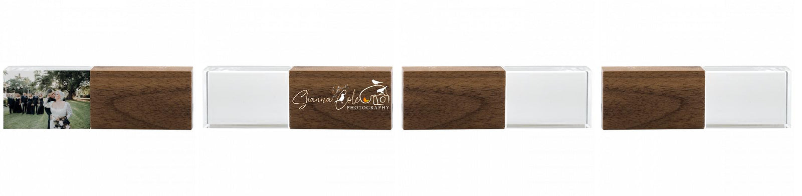 Crystal USB with Maple or Walnut Wood Lid The Photographer's Toolbox PD Custom Product  The Photographer's Toolbox