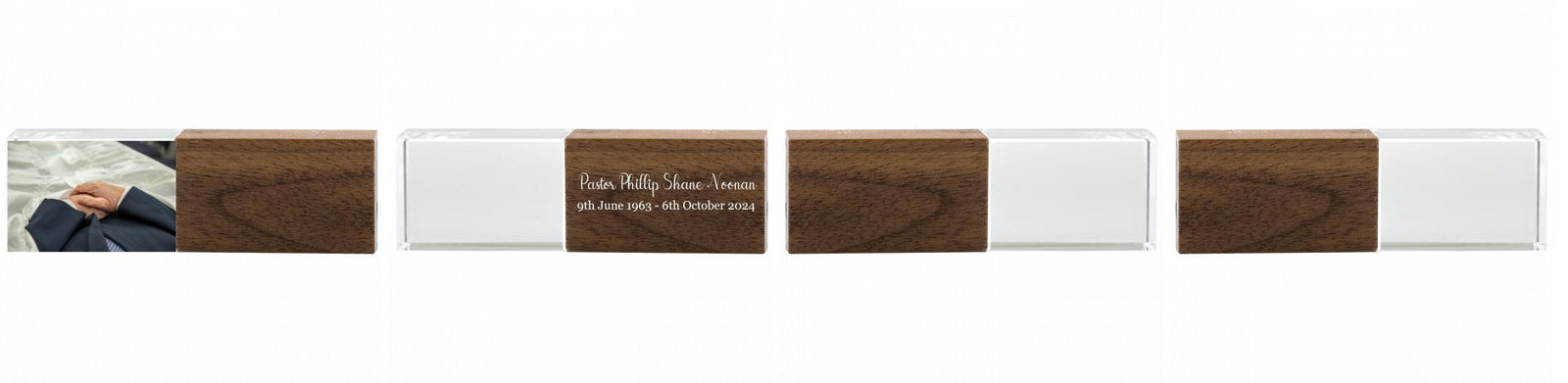 Crystal USB with Maple or Walnut Wood Lid The Photographer's Toolbox PD Custom Product  The Photographer's Toolbox