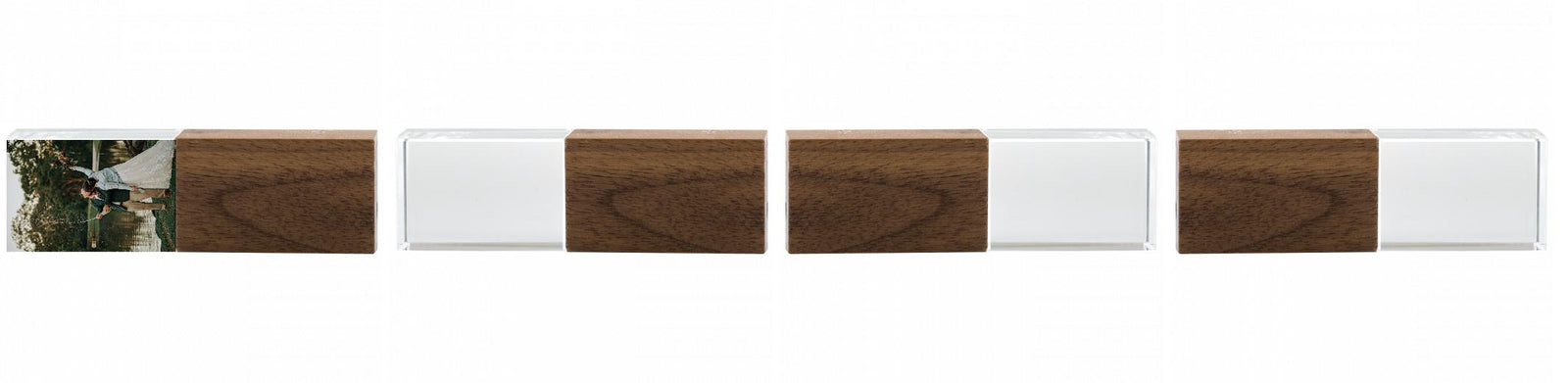 Crystal USB with Maple or Walnut Wood Lid The Photographer's Toolbox PD Custom Product  The Photographer's Toolbox