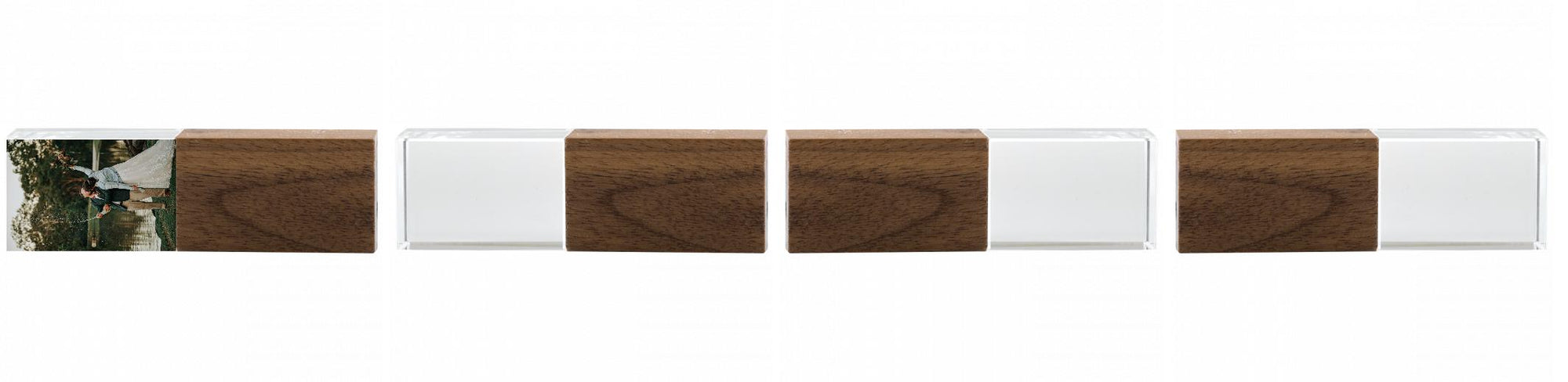 Crystal USB with Maple or Walnut Wood Lid The Photographer's Toolbox PD Custom Product  The Photographer's Toolbox