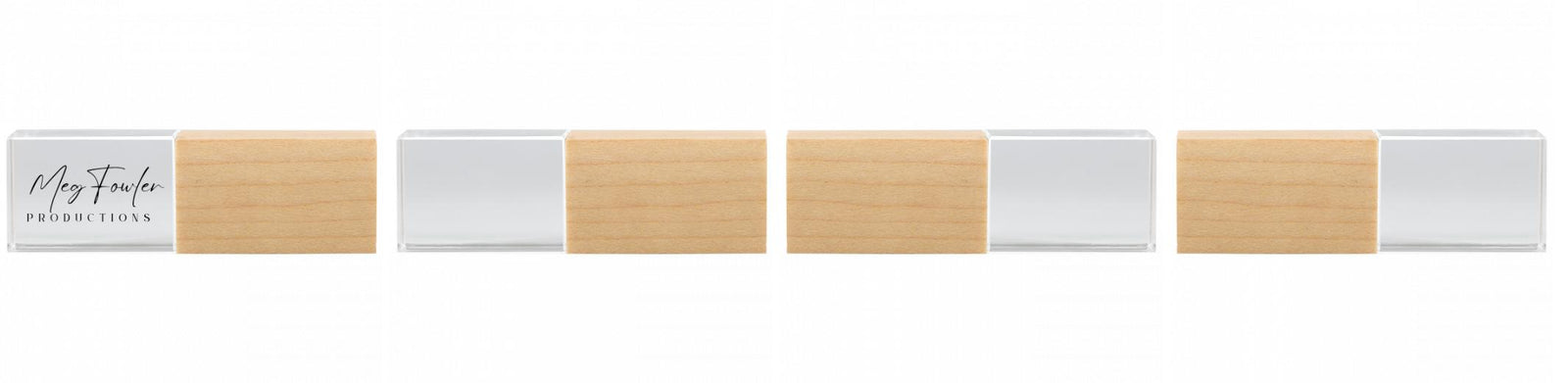 Crystal USB with Maple or Walnut Wood Lid The Photographer's Toolbox PD Custom Product  The Photographer's Toolbox