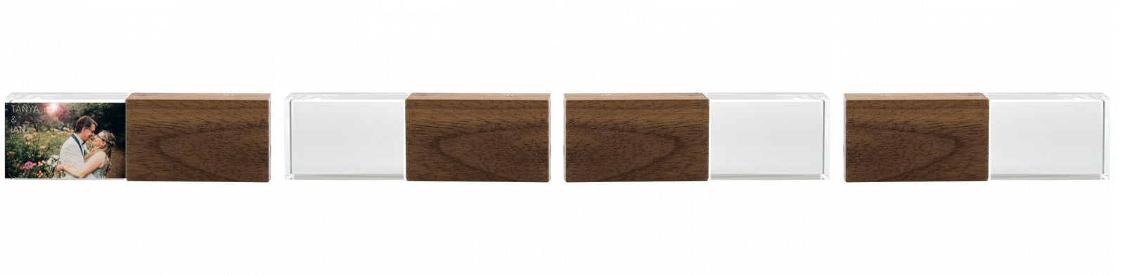 Crystal USB with Maple or Walnut Wood Lid The Photographer's Toolbox PD Custom Product  The Photographer's Toolbox