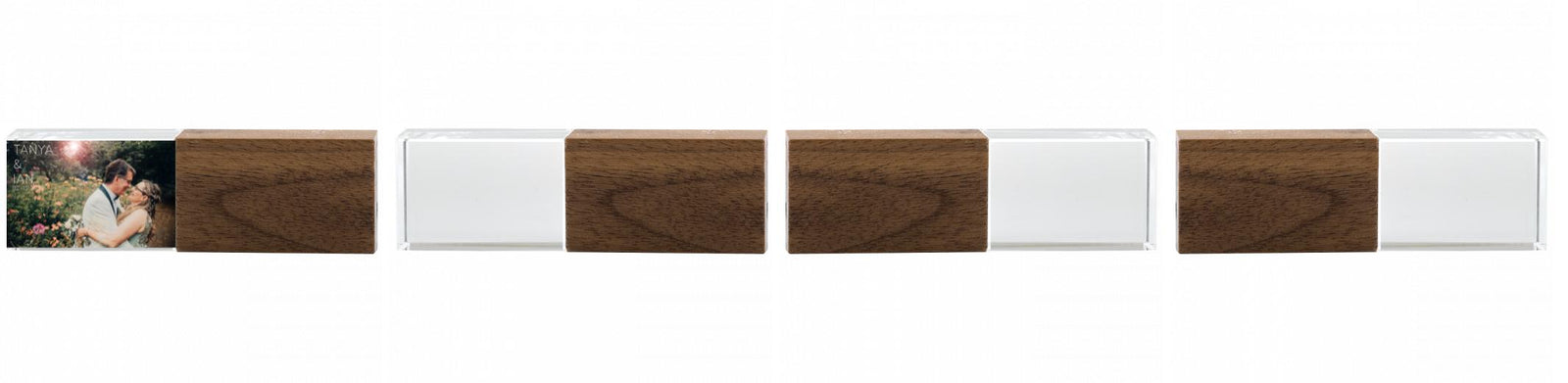 Crystal USB with Maple or Walnut Wood Lid The Photographer's Toolbox PD Custom Product  The Photographer's Toolbox