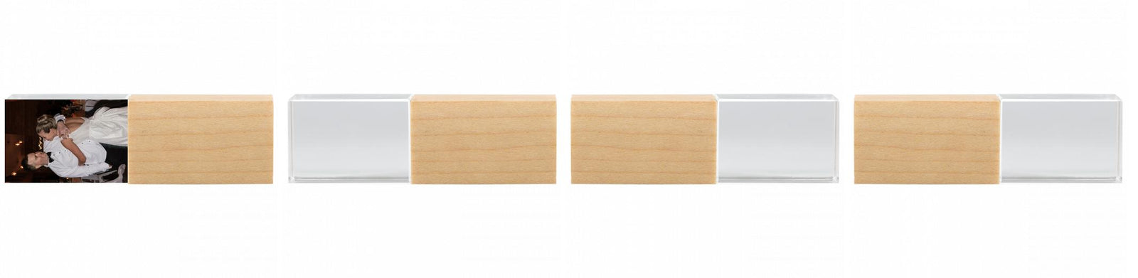 Crystal USB with Maple or Walnut Wood Lid The Photographer's Toolbox PD Custom Product  The Photographer's Toolbox