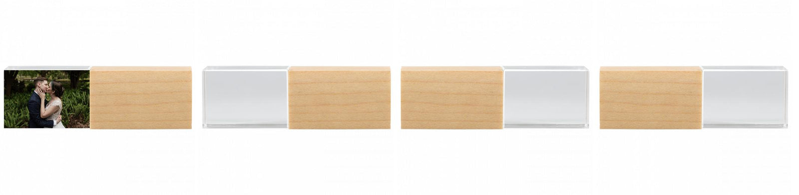 Crystal USB with Maple or Walnut Wood Lid The Photographer's Toolbox PD Custom Product  The Photographer's Toolbox