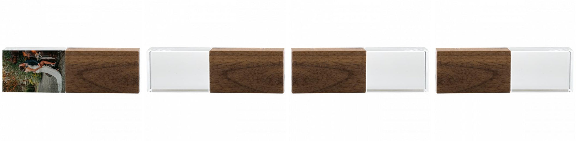 Crystal USB with Maple or Walnut Wood Lid The Photographer's Toolbox PD Custom Product  The Photographer's Toolbox