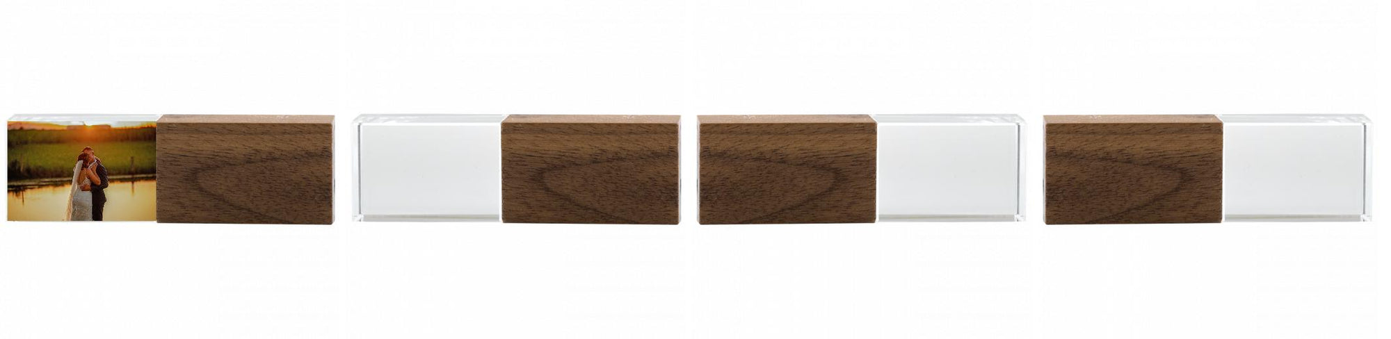 Crystal USB with Maple or Walnut Wood Lid The Photographer's Toolbox PD Custom Product  The Photographer's Toolbox