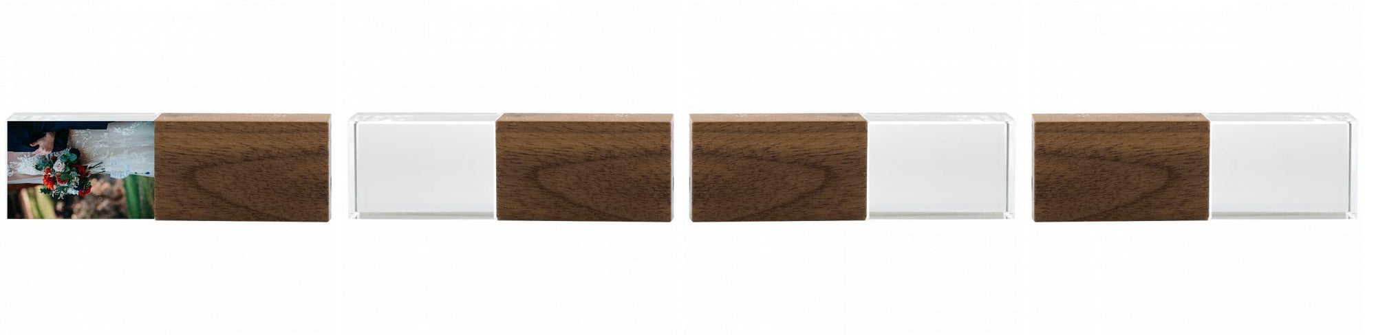 Crystal USB with Maple or Walnut Wood Lid The Photographer's Toolbox PD Custom Product  The Photographer's Toolbox