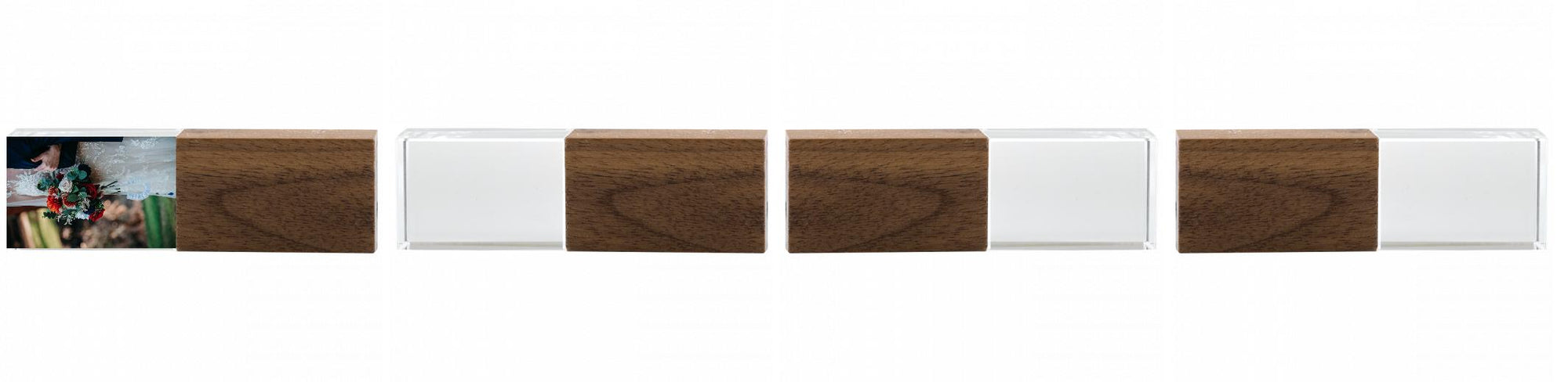 Crystal USB with Maple or Walnut Wood Lid The Photographer's Toolbox PD Custom Product  The Photographer's Toolbox