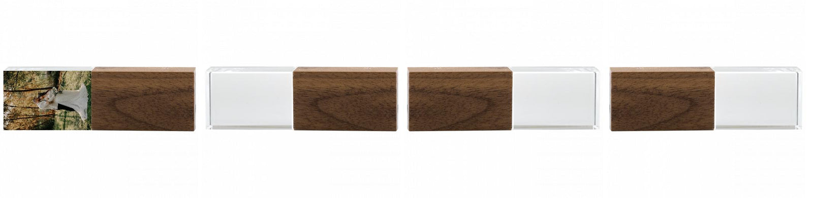 Crystal USB with Maple or Walnut Wood Lid The Photographer's Toolbox PD Custom Product  The Photographer's Toolbox