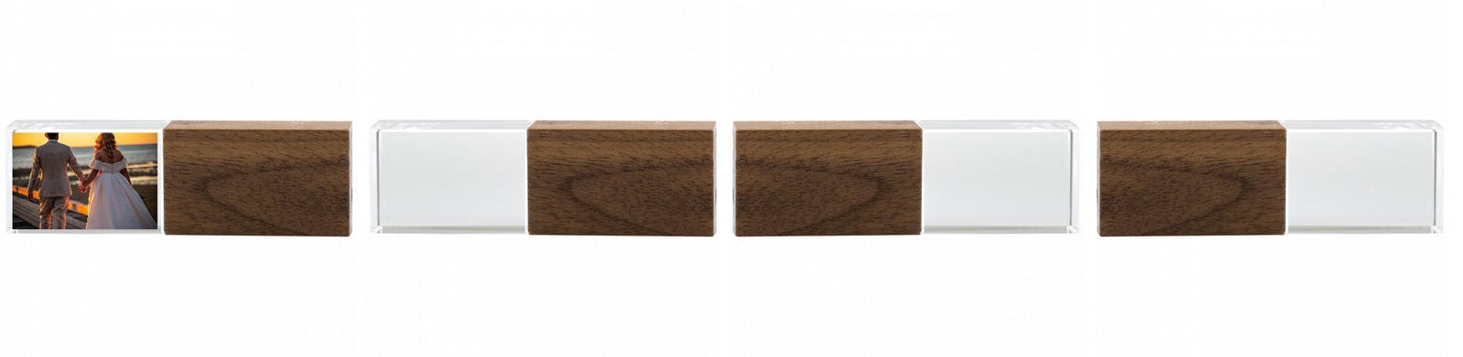 Crystal USB with Maple or Walnut Wood Lid The Photographer's Toolbox PD Custom Product  The Photographer's Toolbox