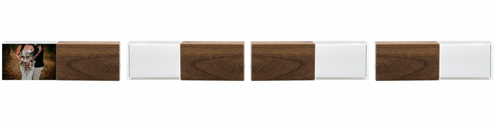 Crystal USB with Maple or Walnut Wood Lid The Photographer's Toolbox PD Custom Product  The Photographer's Toolbox