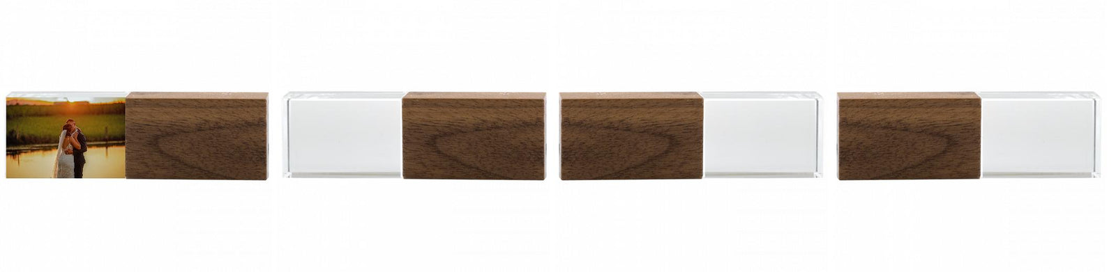 Crystal USB with Maple or Walnut Wood Lid The Photographer's Toolbox PD Custom Product  The Photographer's Toolbox