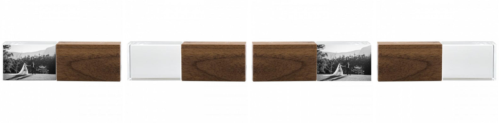 Crystal USB with Maple or Walnut Wood Lid The Photographer's Toolbox PD Custom Product  The Photographer's Toolbox