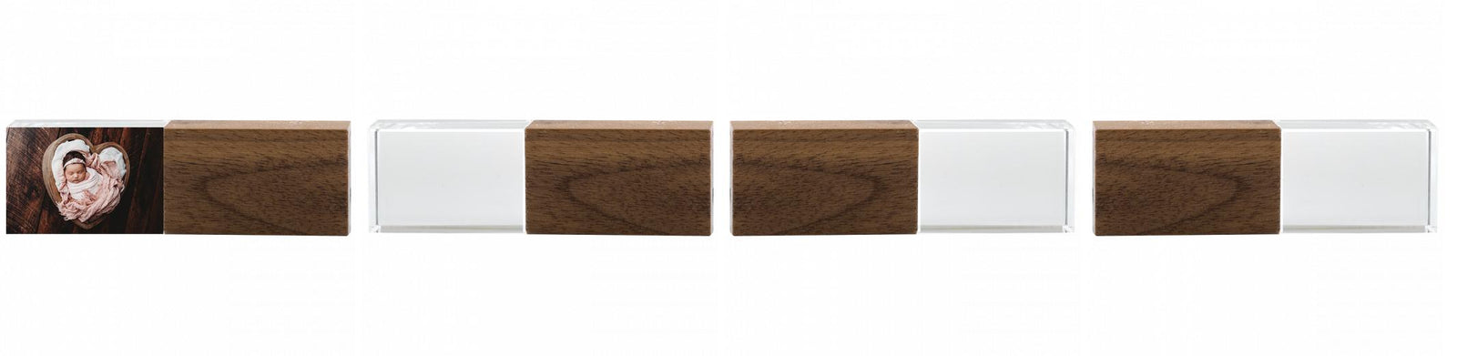 Crystal USB with Maple or Walnut Wood Lid The Photographer's Toolbox PD Custom Product  The Photographer's Toolbox