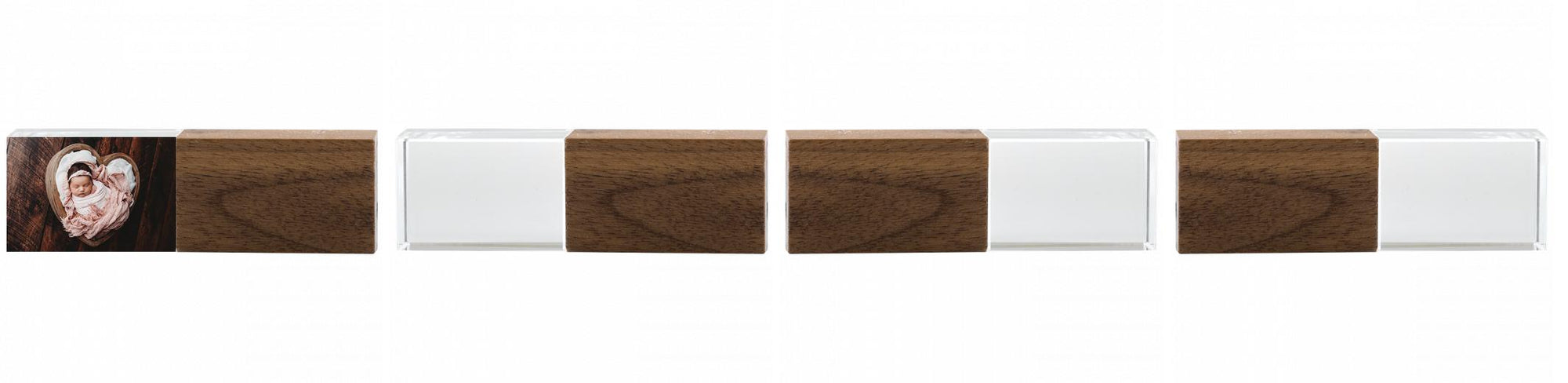 Crystal USB with Maple or Walnut Wood Lid The Photographer's Toolbox PD Custom Product  The Photographer's Toolbox