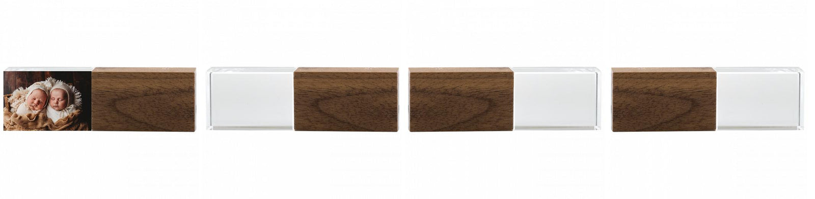 Crystal USB with Maple or Walnut Wood Lid The Photographer's Toolbox PD Custom Product  The Photographer's Toolbox