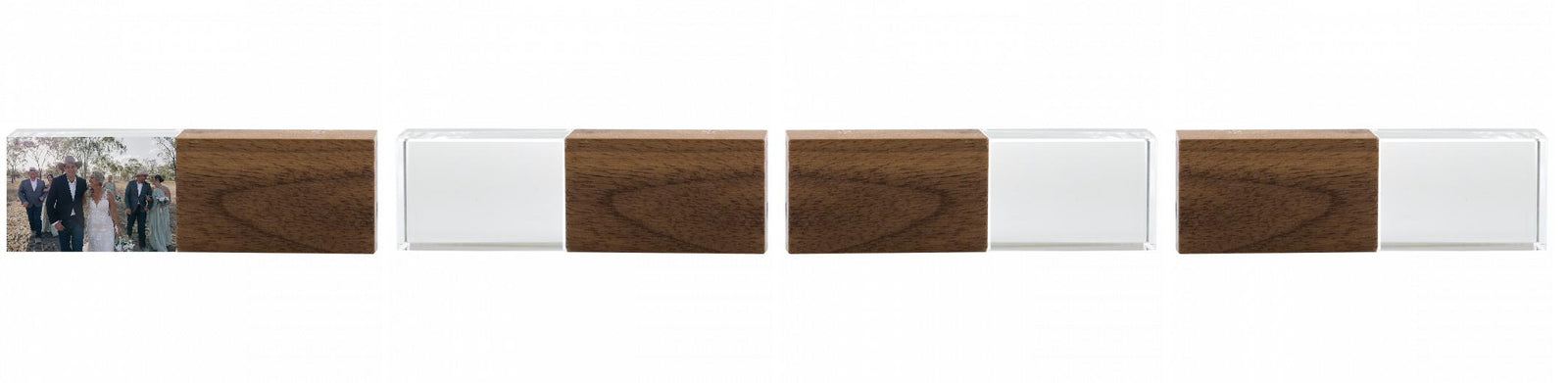 Crystal USB with Maple or Walnut Wood Lid The Photographer's Toolbox PD Custom Product  The Photographer's Toolbox
